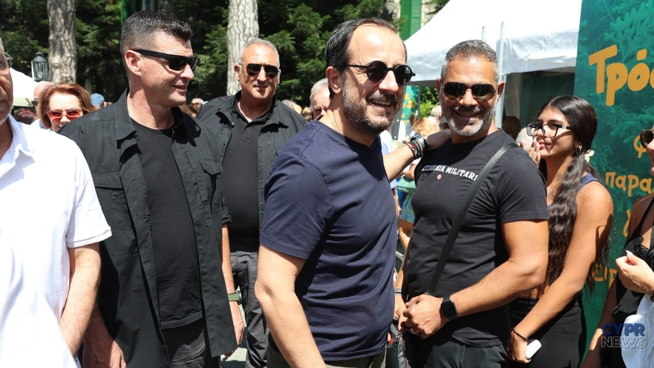 Prezydent Nikos Christodoulides wśród uczestników wydarzenia w Troodos